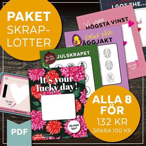 skraplotter paket